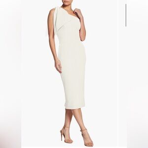 Dress the Population - One Shoulder Midi Dress